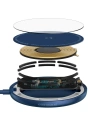 Wholesale Baseus mini magnetic wireless Qi charger 15 W (MagSafe compatible for iPhone) blue (WXJK-H03) - BSU2633BLU - {ean13} - Hurt
