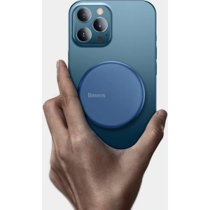 Wholesale Baseus mini magnetic wireless Qi charger 15 W (MagSafe compatible for iPhone) blue (WXJK-H03) - BSU2633BLU - {ean13} - Hurt