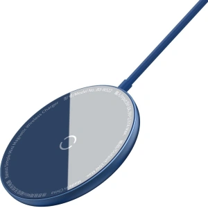 Wholesale Baseus mini magnetic wireless Qi charger 15 W (MagSafe compatible for iPhone) blue (WXJK-H03) - BSU2633BLU - {ean13} - Hurt