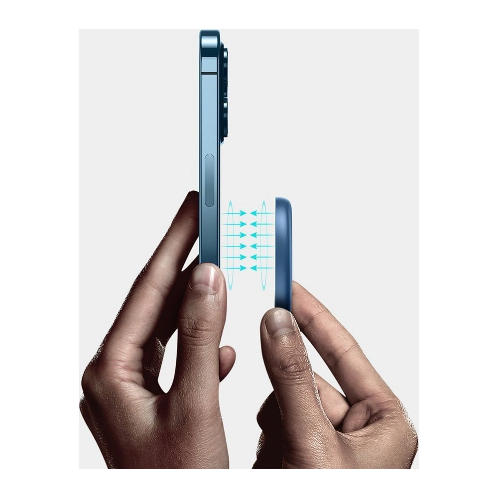 Wholesale Baseus mini magnetic wireless Qi charger 15 W (MagSafe compatible for iPhone) blue (WXJK-H03) - BSU2633BLU - {ean13} - Hurt