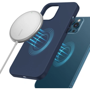 Wholesale Baseus mini magnetic wireless Qi charger 15 W (MagSafe compatible for iPhone) blue (WXJK-H03) - BSU2633BLU - {ean13} - Hurt
