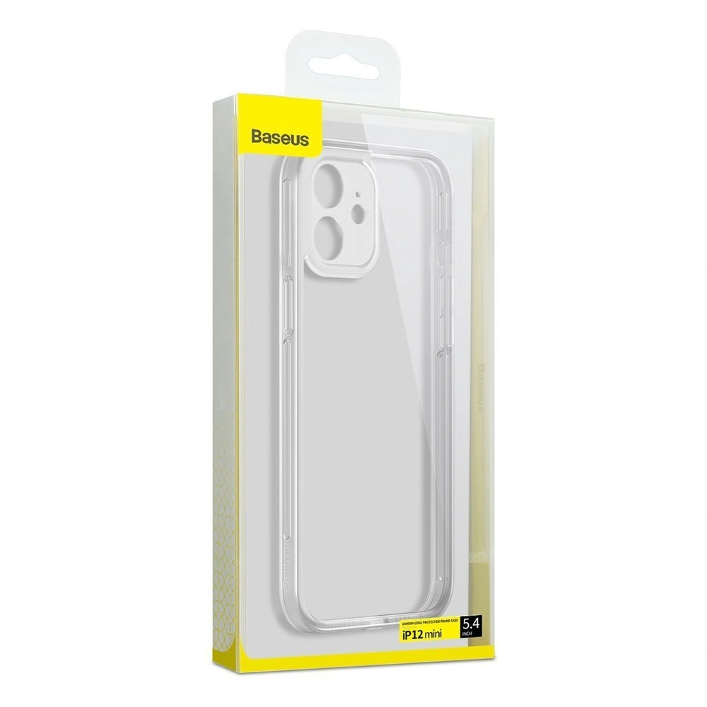 Wholesale Baseus Camera Lens Protector Case durable flexible gel case for iPhone 12 mini transparent (FRAPIPH54N-02) - BSU2641CL - {ean13} - Hurt