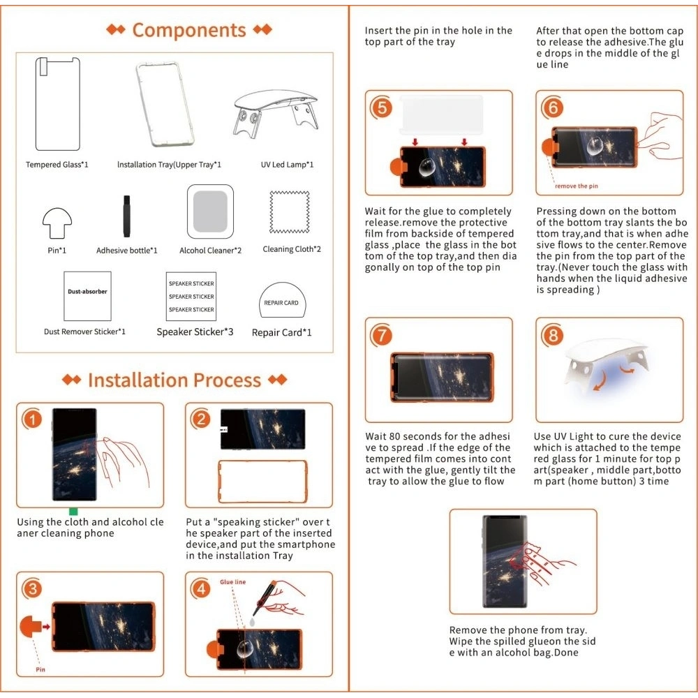 Hurtownia GSM - Sklo tvrzené UV T-Max Glass Samsung Galaxy Note 9 Nová Verze - TMX011 - {ean13} - Hurt