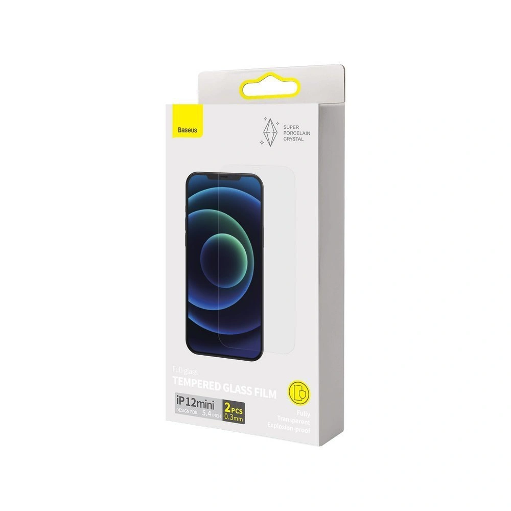 Hurtownia GSM - Baseus zestaw 2x ceramiczne szkło hartowane 0,3 mm Apple iPhone 12 mini przezroczysty (SGAPIPH54N-LI02) - BSU2648CL - {ean13} - Hurt