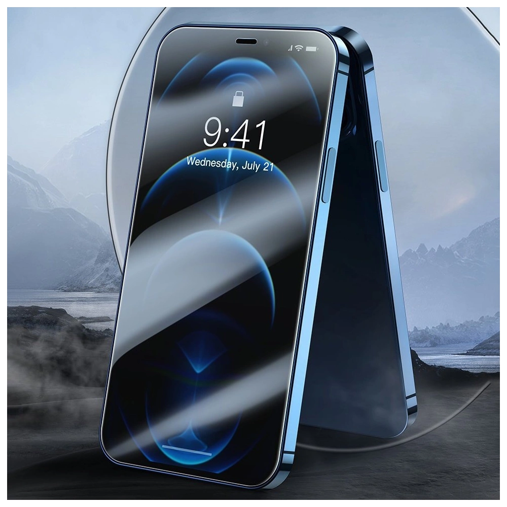 Hurtownia GSM - Baseus zestaw 2x ceramiczne szkło hartowane 0,3 mm Apple iPhone 12 Pro Max przezroczysty (SGAPIPH67N-LI02) - BSU2650CL - {ean13} - Hurt