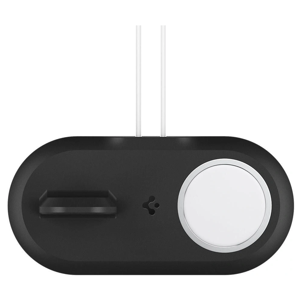 Hurtownia GSM - Bezdrátová nabíječka Spigen MagFit Duo Apple MagSafe & Apple Watch Charger Stand Černá - SPN1585BLK - {ean13} - Hurt