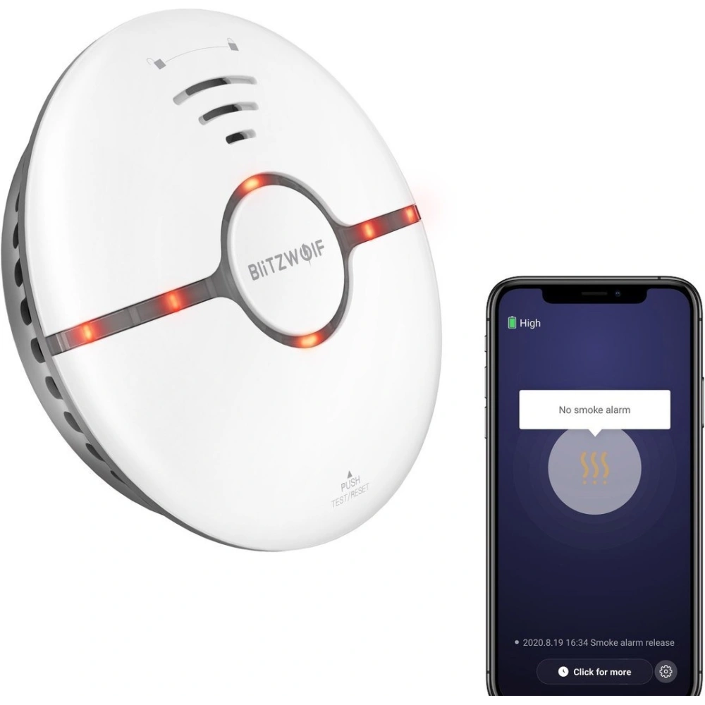 Hurtownia GSM - Czujnik dymu WiFi BlitzWolf BW-IS7 - BLZ344 - {ean13} - Hurt