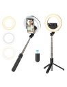 Selfie stick / statyw 3w1 BlitzWolf BW-BS8 Pro z lampą pierścieniową LED