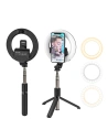 Hurtownia GSM - Selfie stick / statyw 3w1 BlitzWolf BW-BS8 Pro z lampą pierścieniową LED - BLZ349 - {ean13} - Hurt