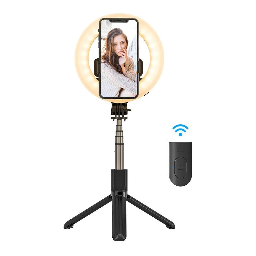 Hurtownia GSM - Selfie tyč / stativ 3w1 BlitzWolf BW-BS8 Pro s LED kroužkovým světlem - BLZ349 - {ean13} - Hurt