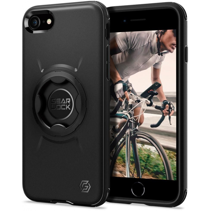 Hurtownia Spigen - 8809710755710 - SPN1589BLK - Etui Spigen Gearlock GCF121 Bike Mount Case Apple iPhone SE 2022/SE 2020/8/7 Black - B2B homescreen
