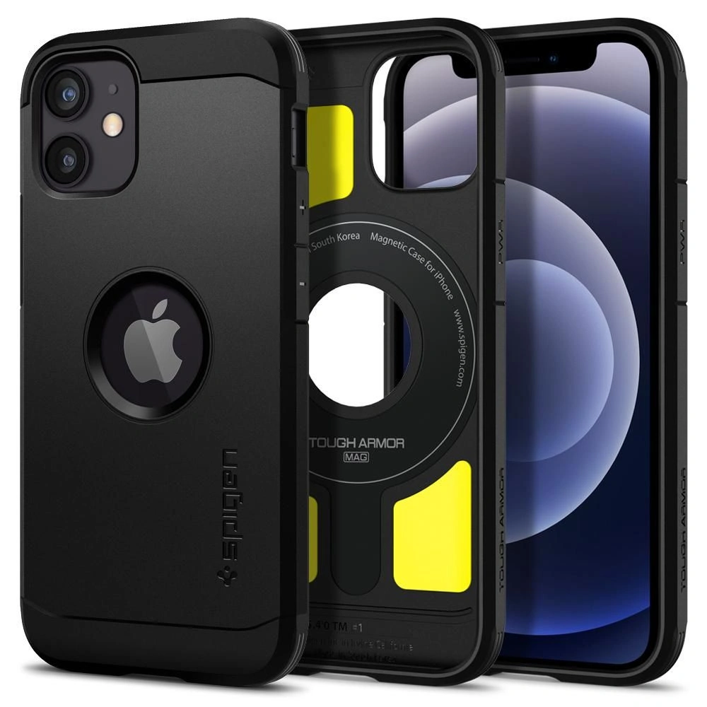 Hurtownia GSM - Etui Spigen Tough Armor Mag MagSafe Apple iPhone 12 mini Černá - SPN1591BLK - {ean13} - Hurt