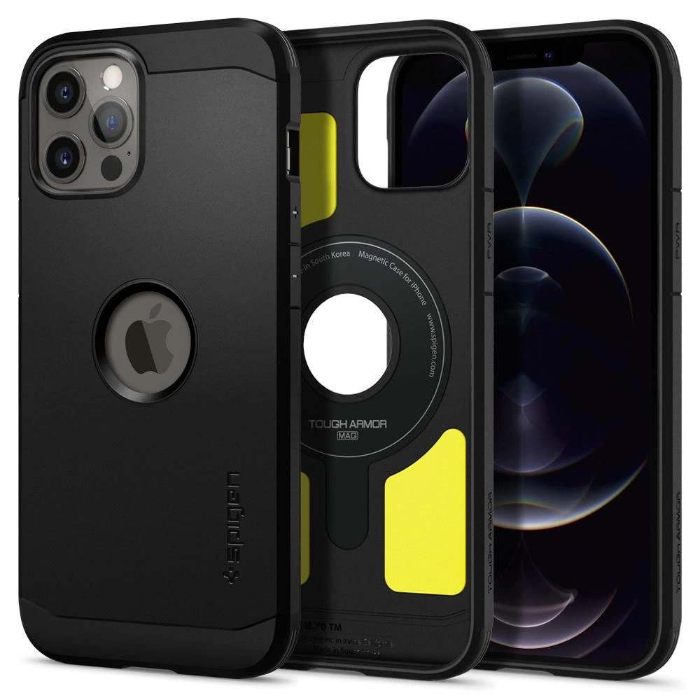 Hurtownia GSM - Etui Spigen Tough Armor Mag MagSafe Apple iPhone 12 Pro Max černé - SPN1592BLK - {ean13} - Hurt