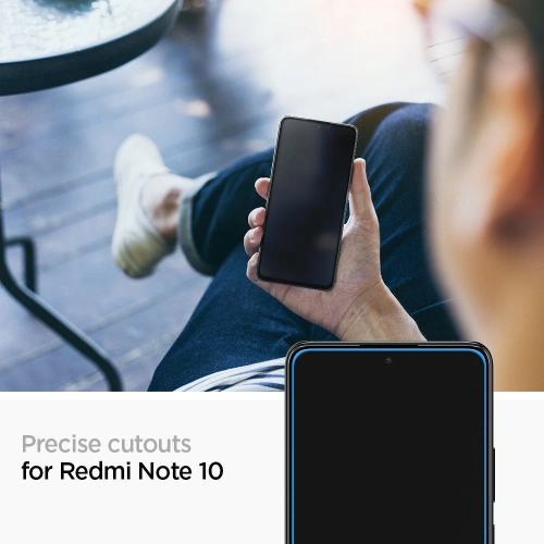 Szkło hartowane Spigen GLAS.tR Slim Redmi Note 10/10S Black