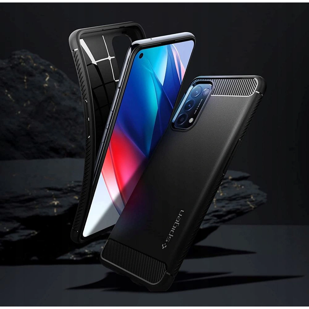 Hurtownia GSM - Etui Spigen Rugged Armor Oppo Reno 5 5G/Find X3 Lite Matná Černá - SPN1602BLK - {ean13} - Hurt