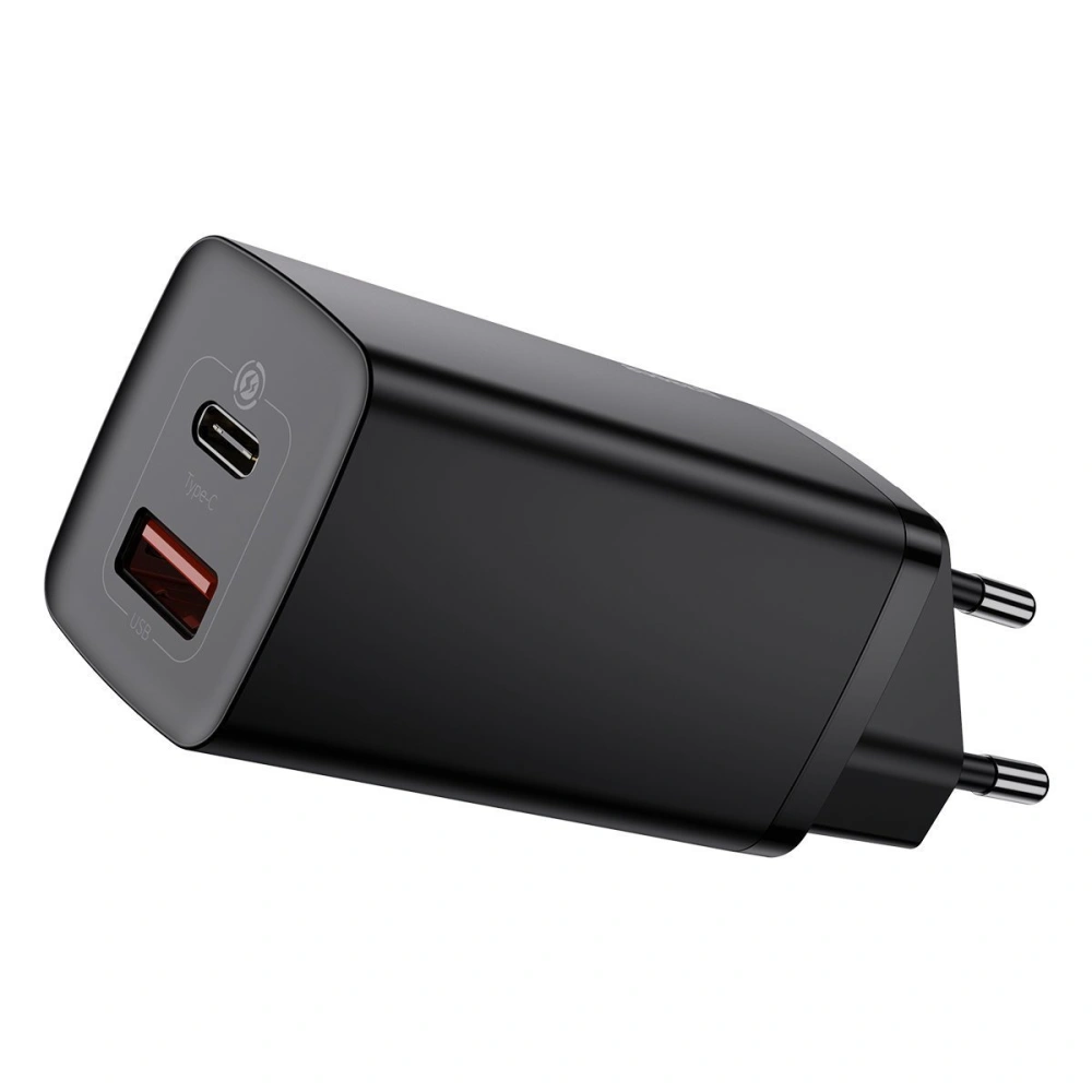 Hurtownia GSM - Nabíječka Baseus GaN2 Lite, USB + USB-C, 65W, EU (černá) - BSU2657BLK - {ean13} - Hurt