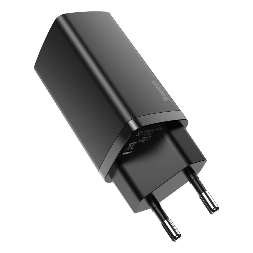 Hurtownia GSM - Nabíječka Baseus GaN2 Lite, USB + USB-C, 65W, EU (černá) - BSU2657BLK - {ean13} - Hurt