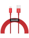Kabel USB do Lightning Baseus Superior Series, 2.4A, 2m (czerwony)
