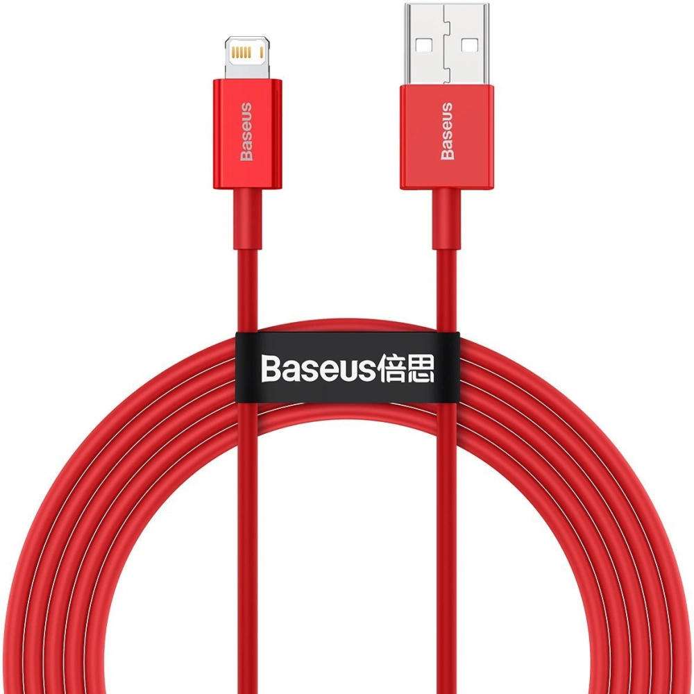 Hurtownia GSM - Kabel USB do Lightning Baseus Superior Series, 2.4A, 2m (czerwony) - BSU2658RED - {ean13} - Hurt