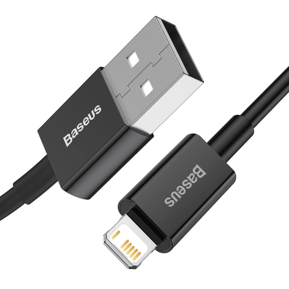 Hurtownia GSM - Kabel USB do Lightning Baseus Superior Series, 2.4A, 2m (černý) - BSU2659BLK - {ean13} - Hurt
