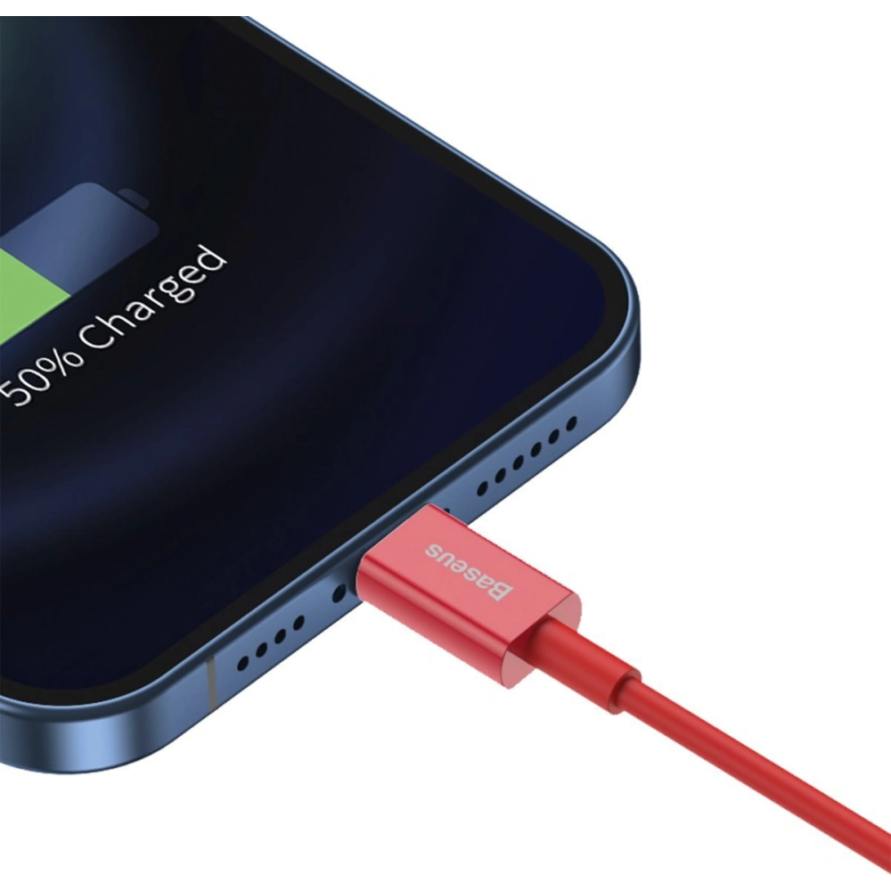 Hurtownia GSM - Kabel USB do Lightning Baseus Superior Series, 2.4A, 2m (czerwony) - BSU2658RED - {ean13} - Hurt
