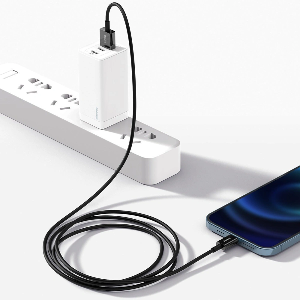 Hurtownia GSM - Kabel USB do Lightning Baseus Superior Series, 2.4A, 2m (černý) - BSU2659BLK - {ean13} - Hurt