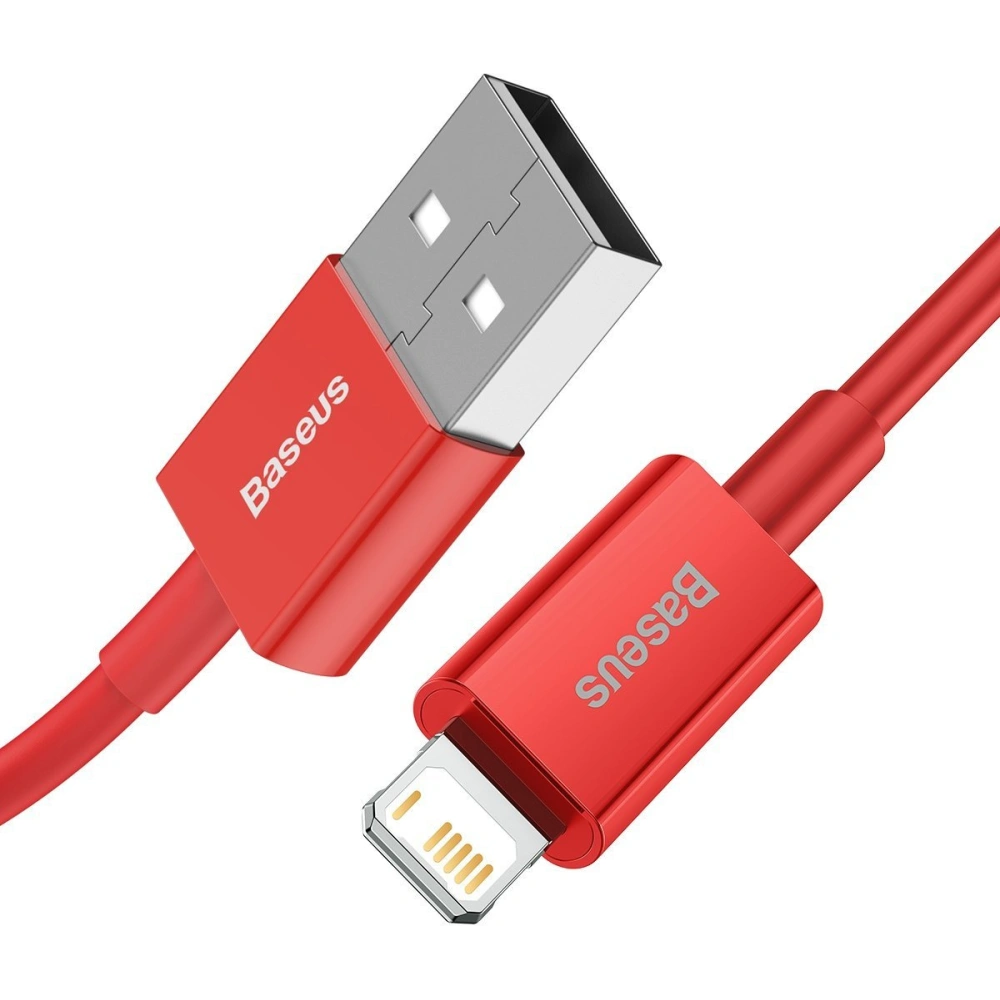 Hurtownia GSM - Kabel USB do Lightning Baseus Superior Series, 2.4A, 2m (czerwony) - BSU2658RED - {ean13} - Hurt