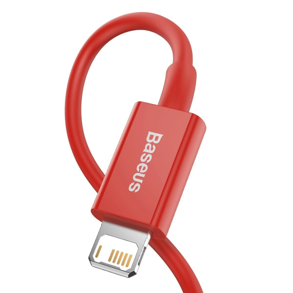 Hurtownia GSM - Kabel USB do Lightning Baseus Superior Series, 2.4A, 1m (czerwony) - BSU2661RED - {ean13} - Hurt