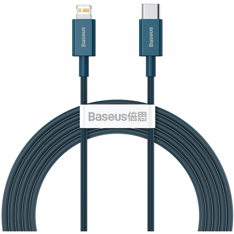 Hurtownia Baseus - 6953156205376 - BSU2662BLU - Kabel USB-C do Lightning Baseus Superior Series, 20W, PD, 2m (niebieski) - B2B homescreen