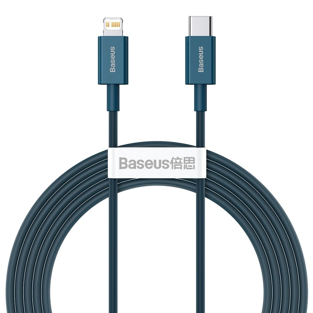 Hurtownia GSM - Kabel USB-C do Lightning Baseus Superior Series, 20W, PD, 2m (modrý) - BSU2662BLU - {ean13} - Hurt