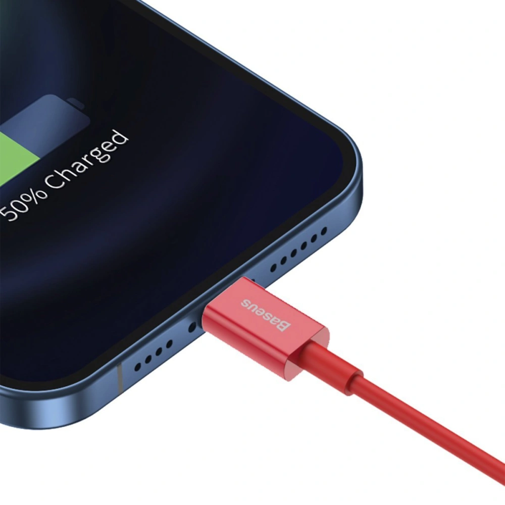 Hurtownia GSM - Kabel USB do Lightning Baseus Superior Series, 2.4A, 1m (czerwony) - BSU2661RED - {ean13} - Hurt