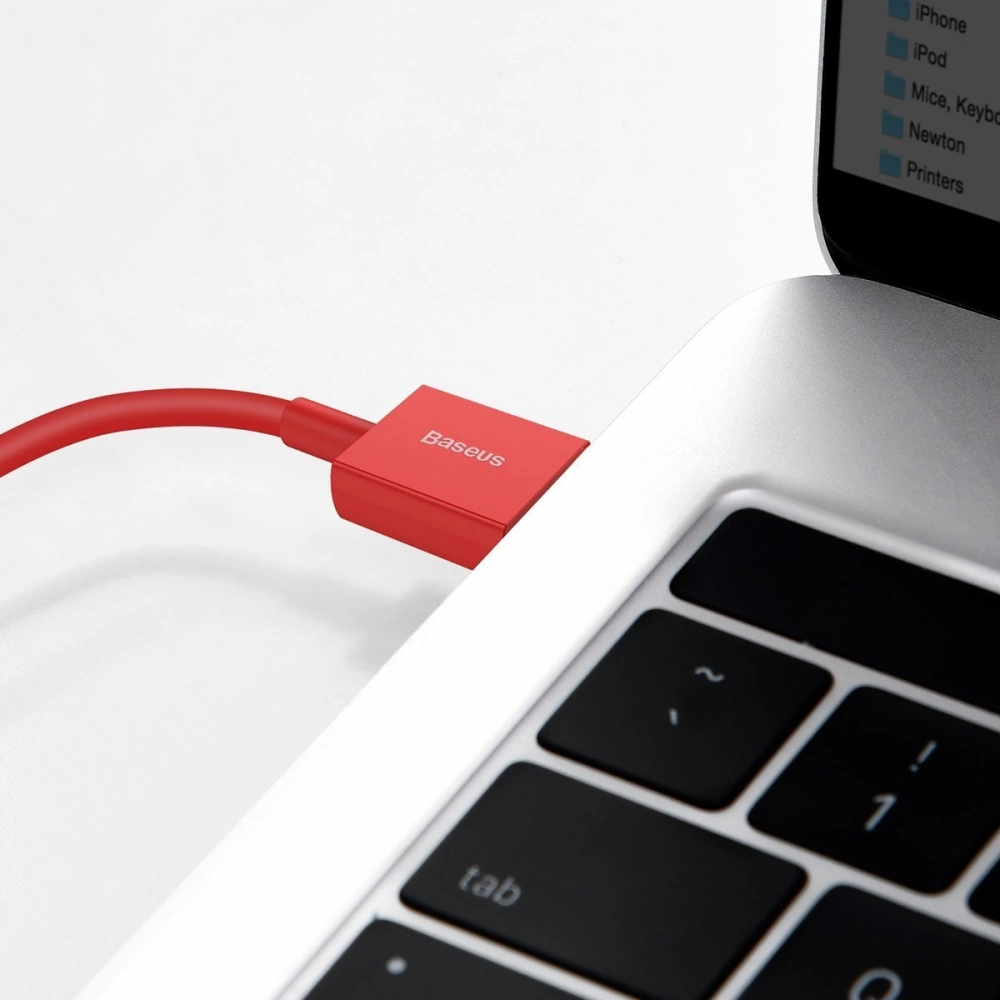 Hurtownia GSM - Kabel USB do Lightning Baseus Superior Series, 2.4A, 1m (czerwony) - BSU2661RED - {ean13} - Hurt