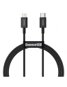 Hurtownia GSM - Kabel USB-C do Lightning Baseus Superior Series, 20W, PD, 1m (czarny) - BSU2666BLK - {ean13} - Hurt