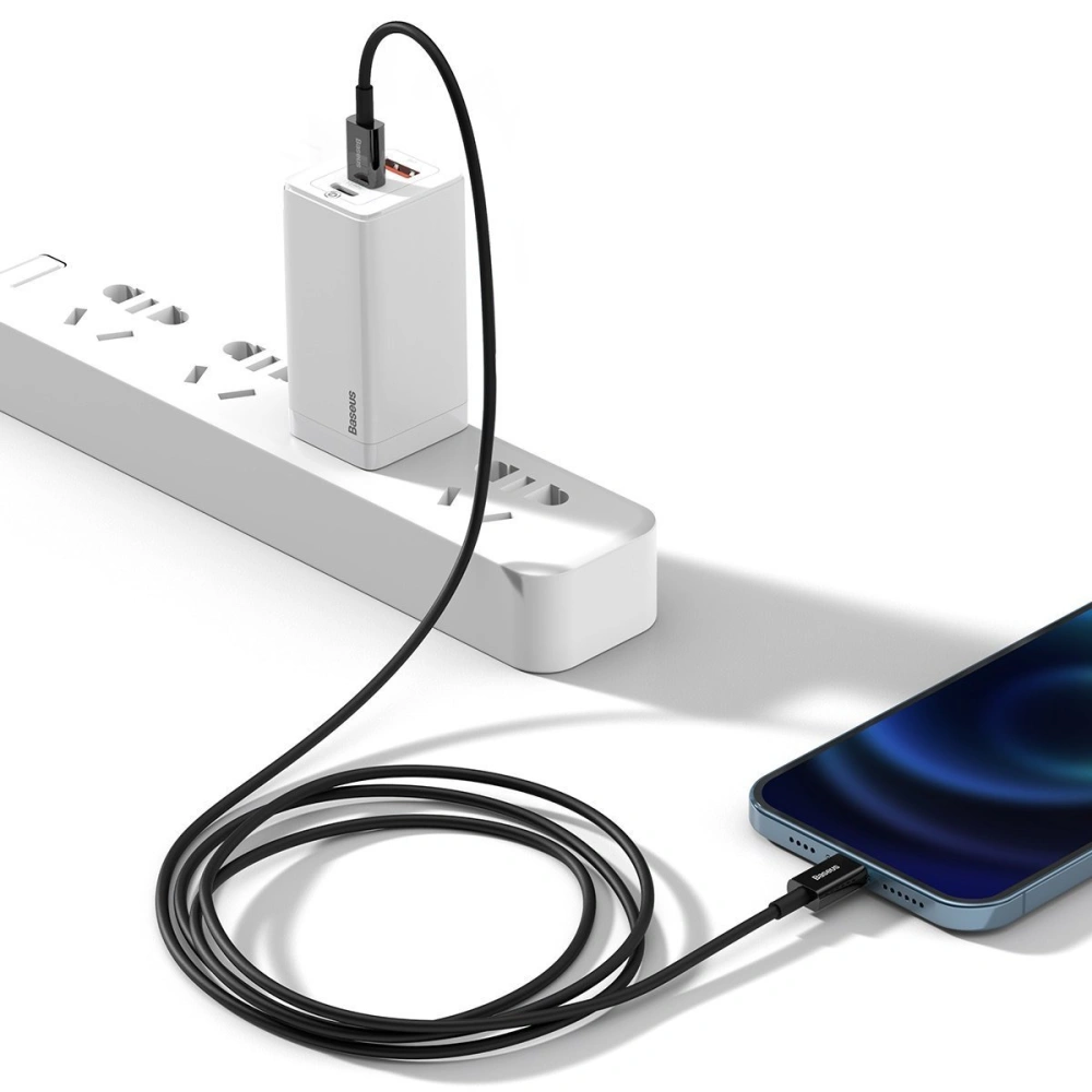 Hurtownia GSM - Kabel USB-C do Lightning Baseus Superior Series, 20W, PD, 1m (černý) - BSU2666BLK - {ean13} - Hurt