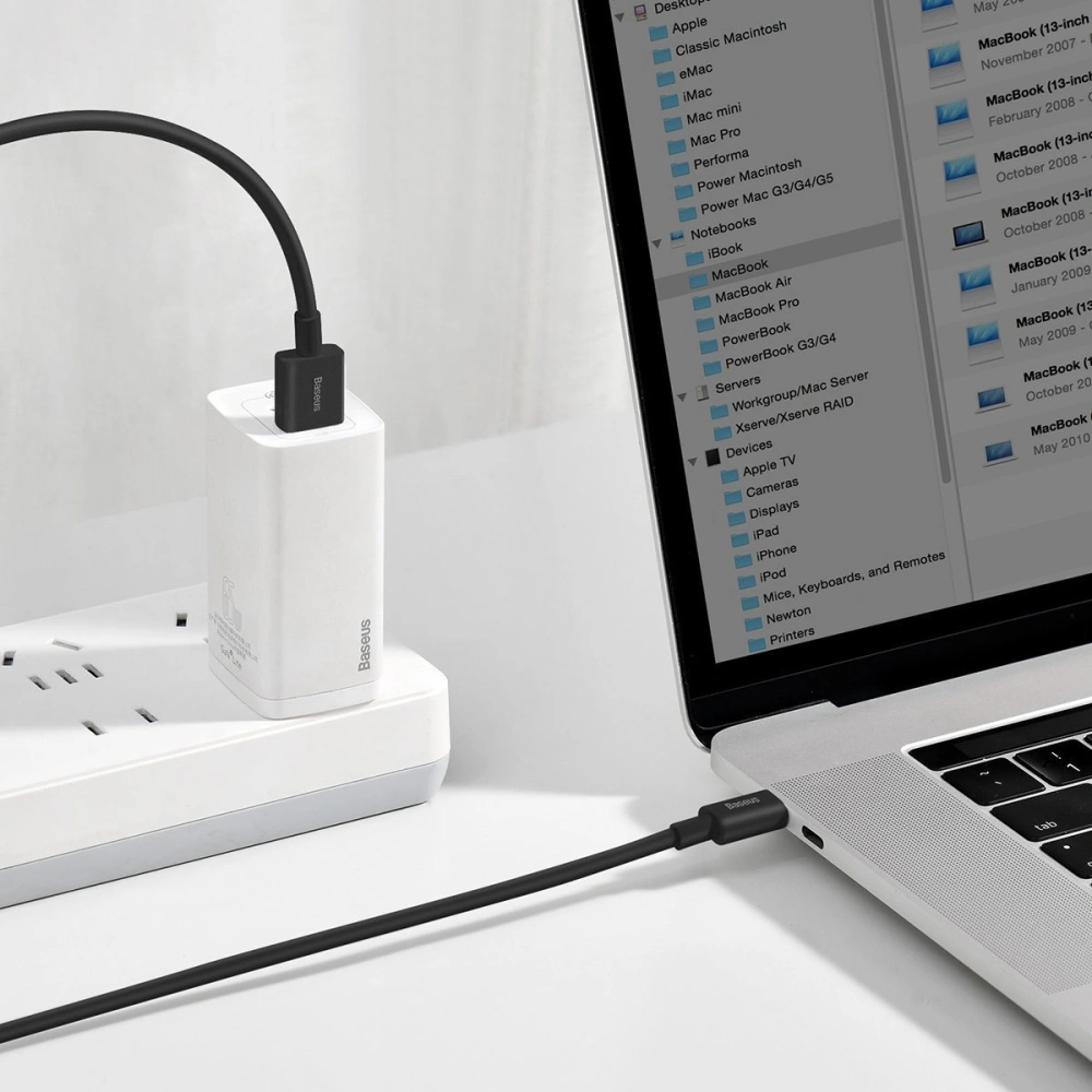 Hurtownia GSM - Kabel USB do USB-C Baseus Superior Series, 66W, 1m (czarny) - BSU2667BLK - {ean13} - Hurt
