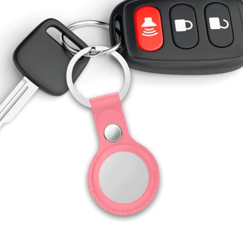 Etui z wegańskiej skóry Loco Dot Leather Apple AirTag Brown