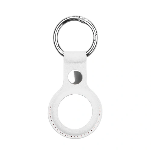 Etui z wegańskiej skóry Loco Dot Leather Apple AirTag White