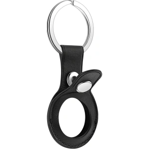Loco Dot Leather (Vegan) Apple AirTag Black