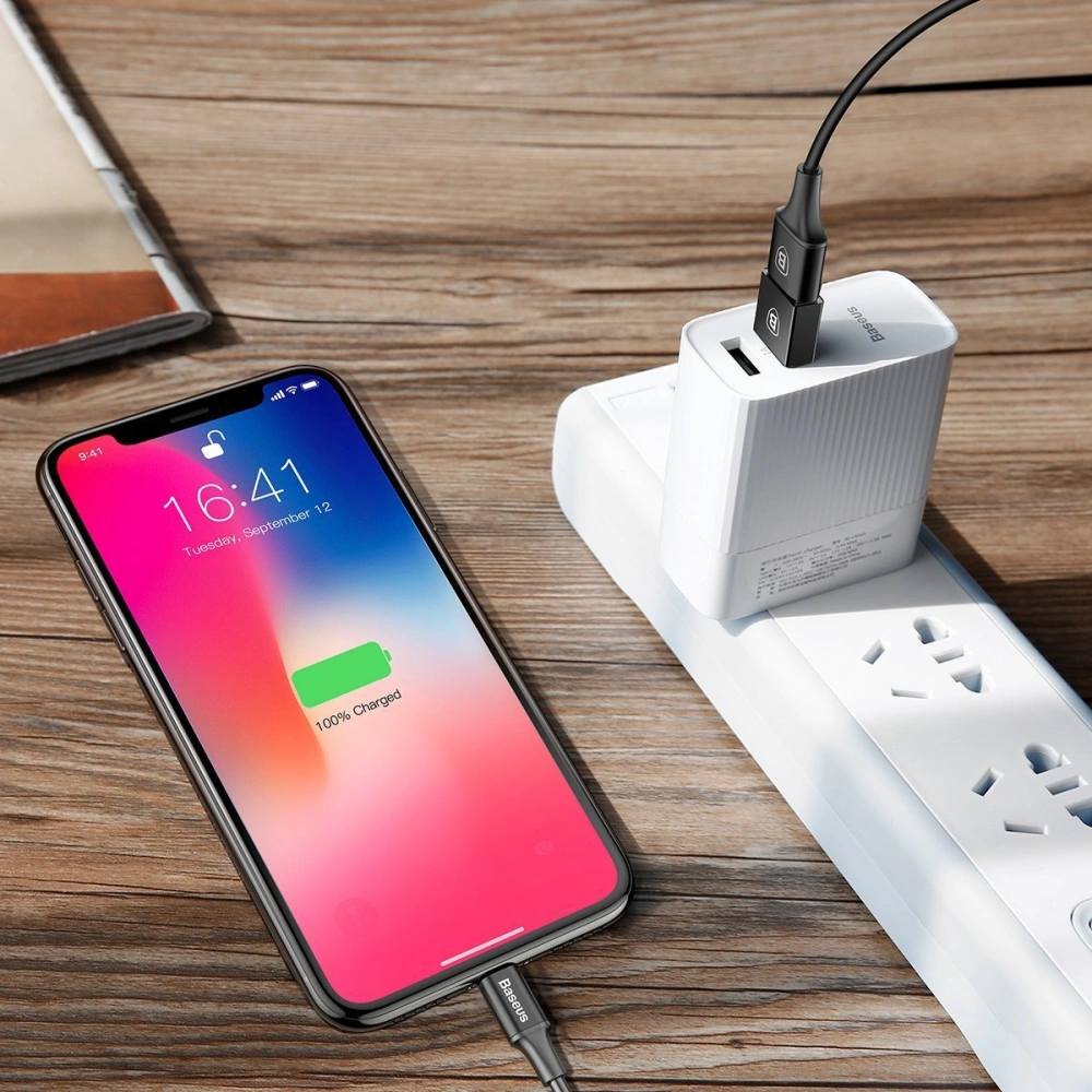 Hurtownia GSM - Adaptér Baseus Exquisite USB-C na USB 2,4A (černý) - BSU2669BLK - {ean13} - Hurt