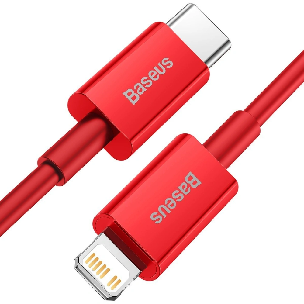 Hurtownia GSM - Kabel USB-C do Lightning Baseus Superior Series, 20W, PD, 2m (červený) - BSU2671RED - {ean13} - Hurt