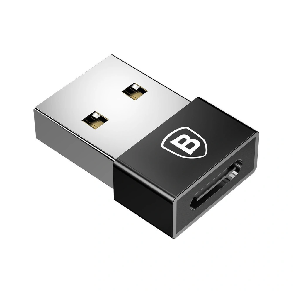Hurtownia GSM - Adapter Baseus Exquisite USB do USB-C 2,4A (czarny) - BSU1651BLK - {ean13} - Hurt