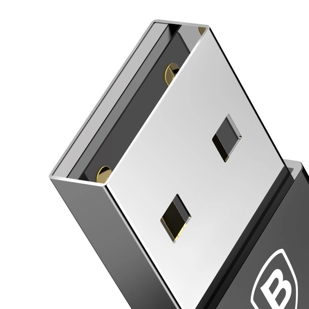 Hurtownia GSM - Adapter Baseus Exquisite USB do USB-C 2,4A (czarny) - BSU1651BLK - {ean13} - Hurt