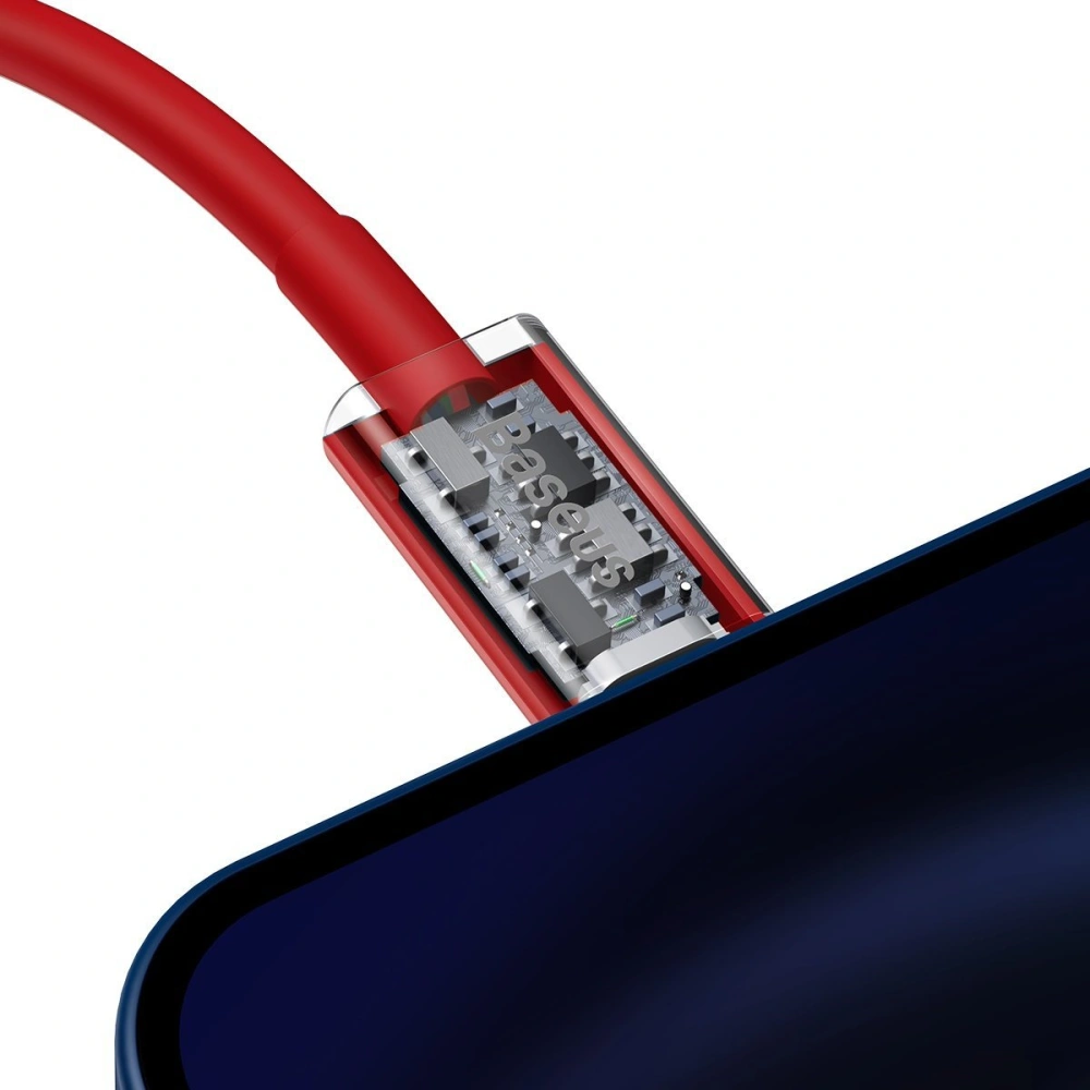 Hurtownia GSM - Kabel USB-C do Lightning Baseus Superior Series, 20W, PD, 2m (červený) - BSU2671RED - {ean13} - Hurt