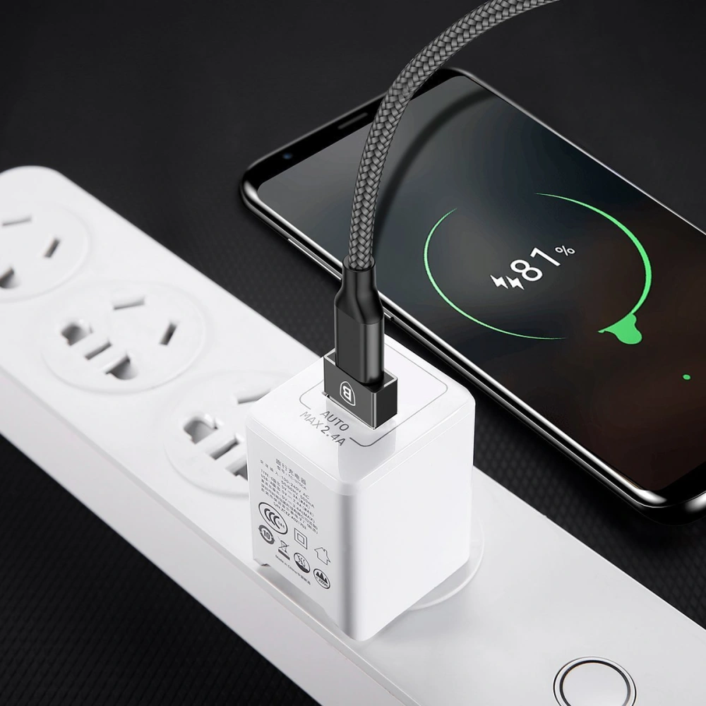 Hurtownia GSM - Adapter Baseus Exquisite USB do USB-C 2,4A (czarny) - BSU1651BLK - {ean13} - Hurt