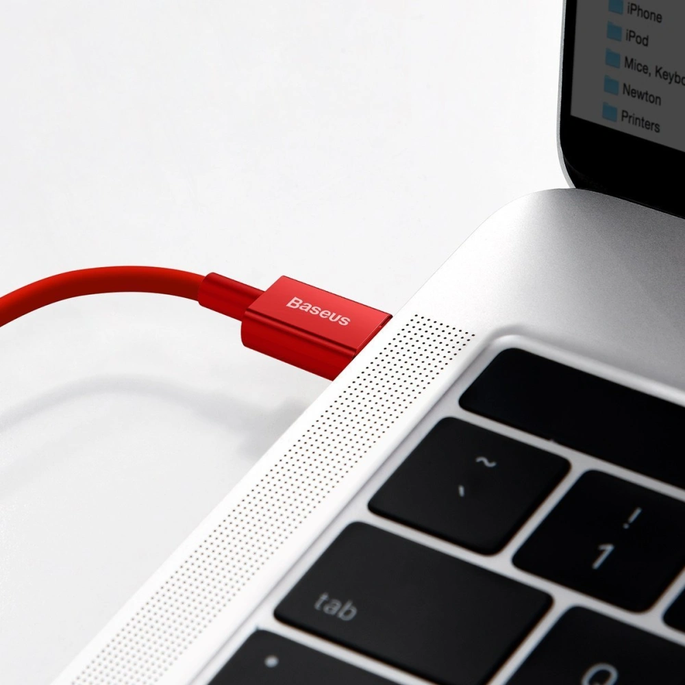 Hurtownia GSM - Kabel USB-C do Lightning Baseus Superior Series, 20W, PD, 2m (červený) - BSU2671RED - {ean13} - Hurt