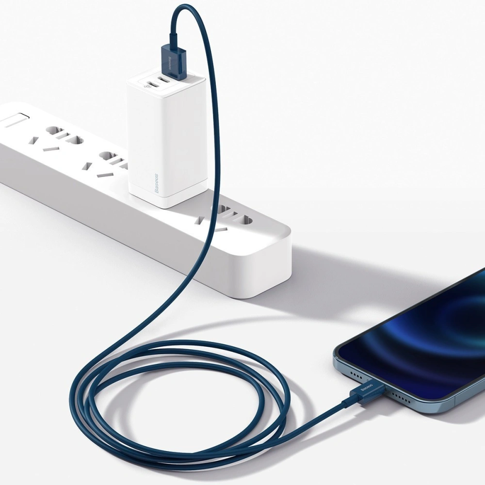 Hurtownia GSM - Kabel USB do Lightning Baseus Superior Series, 2.4A, 1m (modrý) - BSU2672BLU - {ean13} - Hurt