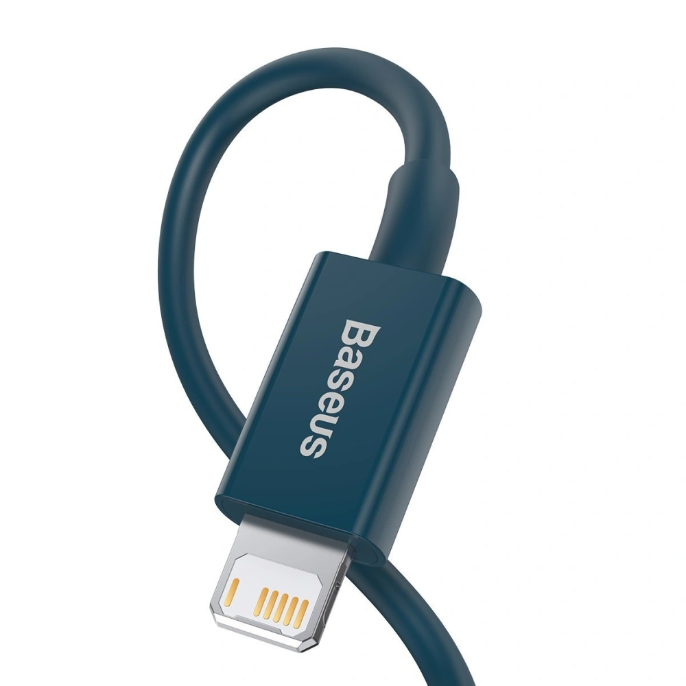 Hurtownia GSM - Kabel USB do Lightning Baseus Superior Series, 2.4A, 1m (modrý) - BSU2672BLU - {ean13} - Hurt