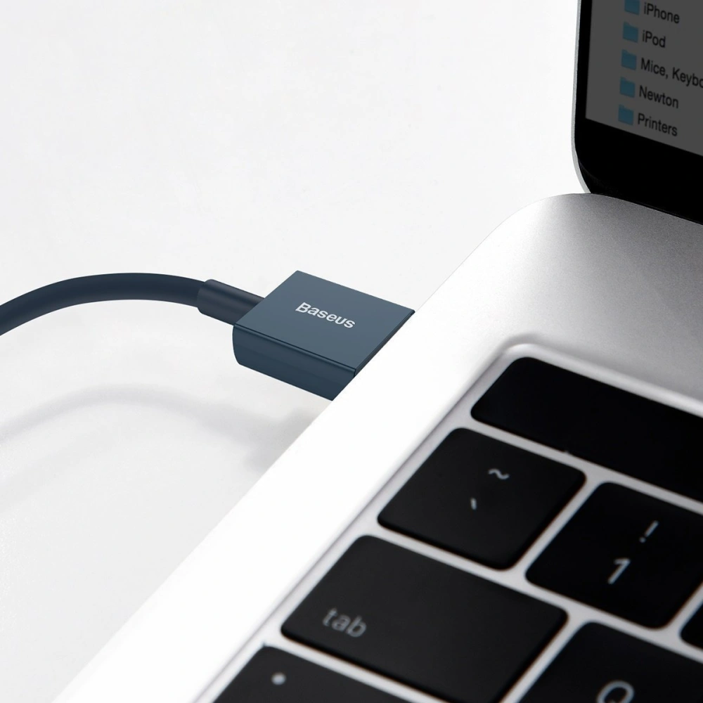 Hurtownia GSM - Kabel USB do Lightning Baseus Superior Series, 2.4A, 1m (modrý) - BSU2672BLU - {ean13} - Hurt