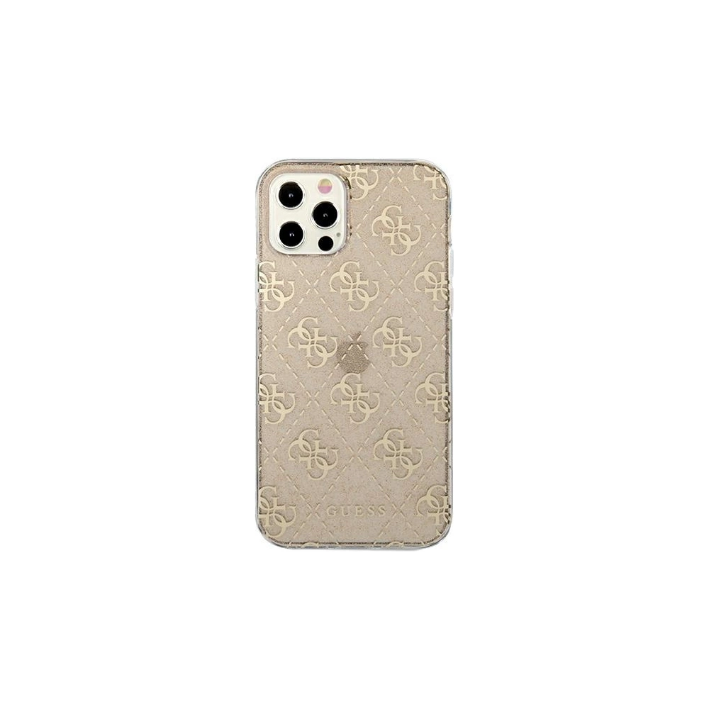 Hurtownia GSM - Etui Guess GUHCP12LPCU4GLGO Apple iPhone 12 Pro Max zlatý/gold tvrdý kryt 4G Glitter - GUE965GLD - {ean13} - Hurt
