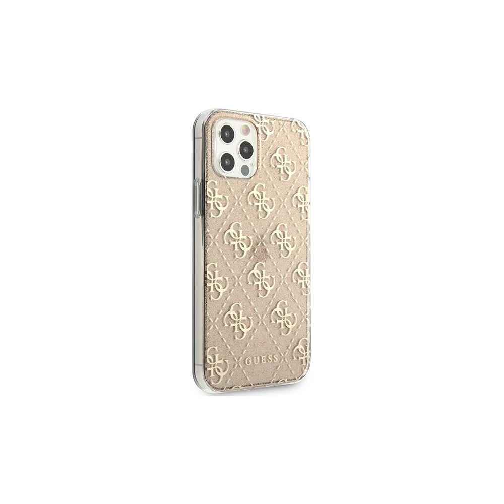 Hurtownia GSM - Etui Guess GUHCP12LPCU4GLGO Apple iPhone 12 Pro Max zlatý/gold tvrdý kryt 4G Glitter - GUE965GLD - {ean13} - Hurt